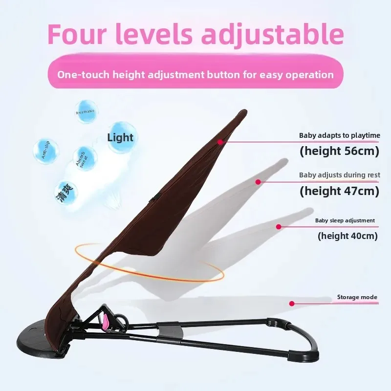 Electric Baby Swing Rocker Newborn Infant Glider Chair Portable Soothing Cradle with Music Remote Control Adjustable Seat