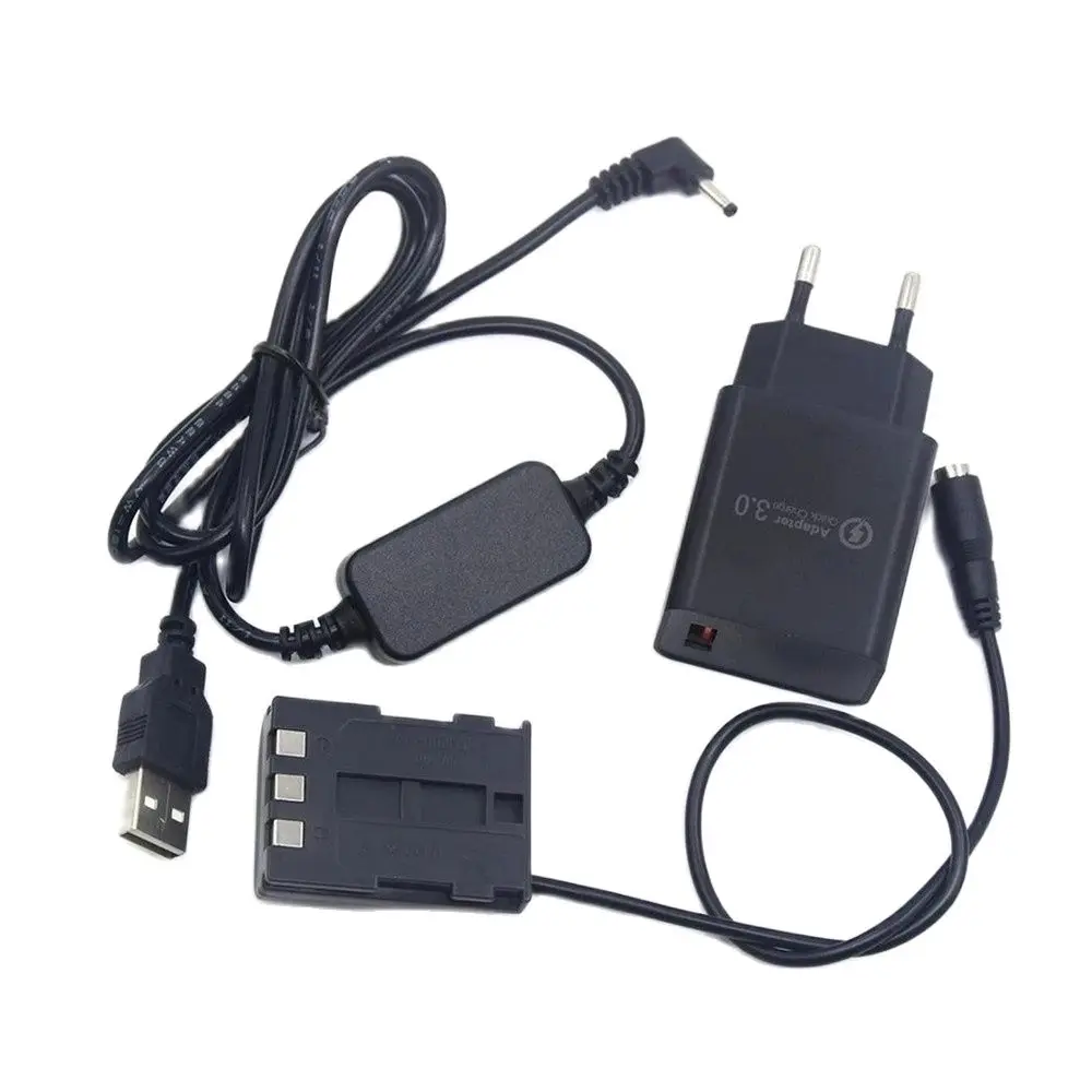 Qc Charger Usb Dc Cable Dr-20 Coupler Nb-2lh Dummy Battery For Canon G7 G9 S80 Eos 350d 400d Digital Rebel Xt Xti S40 S45