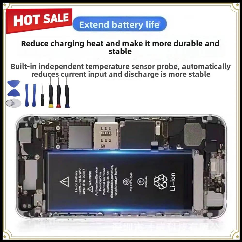 high capacity replacement battery for iphone 6s 7 7plus 8p x xs max 6sp 11 13 with tools