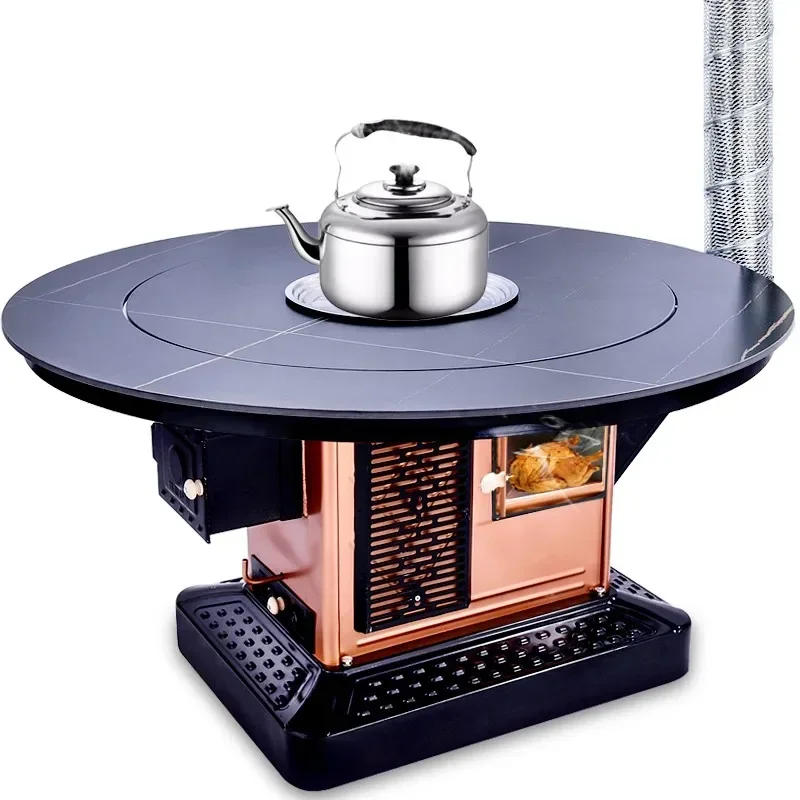 Village Practical Round Heating Patio Heaters Smoke Pipes with Ovens Rural Stoves Villa Kitchen Home & Garden Varmekilde FYPH