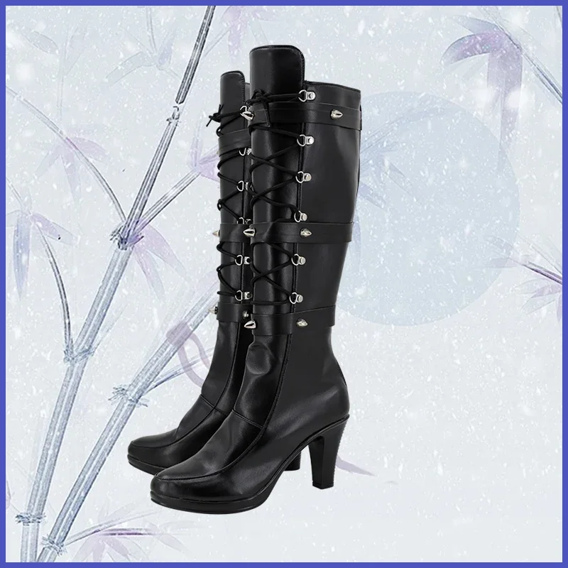 أحذية كوسبلاي NIKKE Maiden Miranda أحذية الهالوين Aksesori Dibuat Sesuai Pesanan