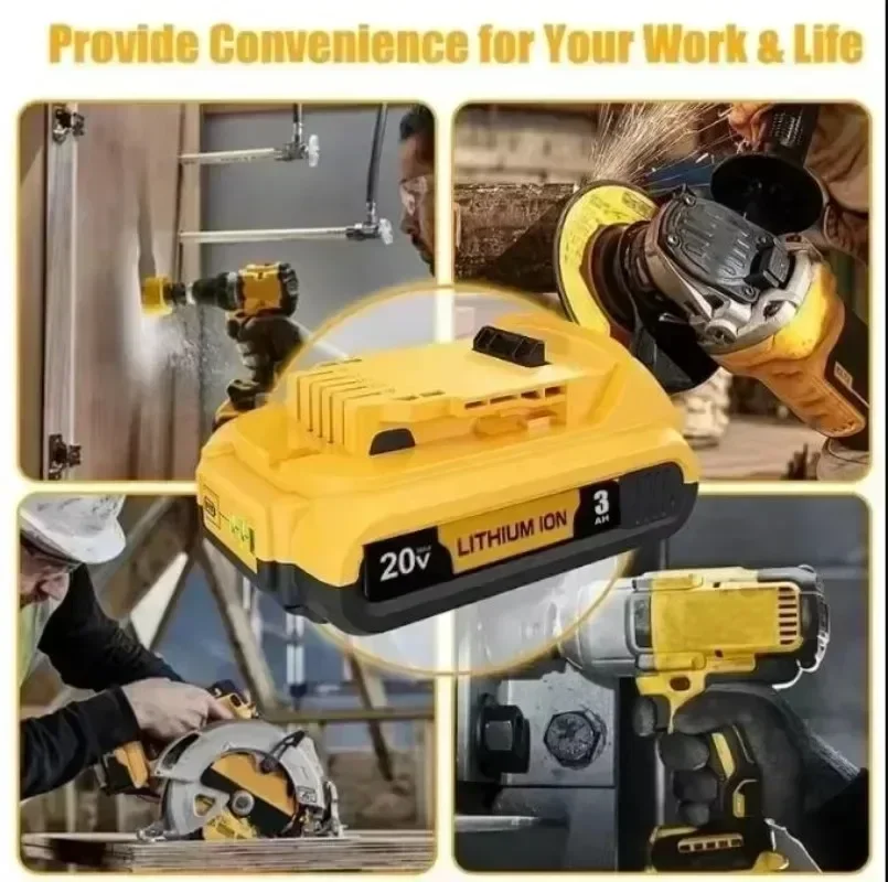 بطارية طاقة 8C مناسبة لبطارية ليثيوم ديوالت 20 فولت 3.0AH 18650 قابلة لإعادة الشحن، مناسبة لأدوات DCB609 DCB184 DCB205 DCB200 #3