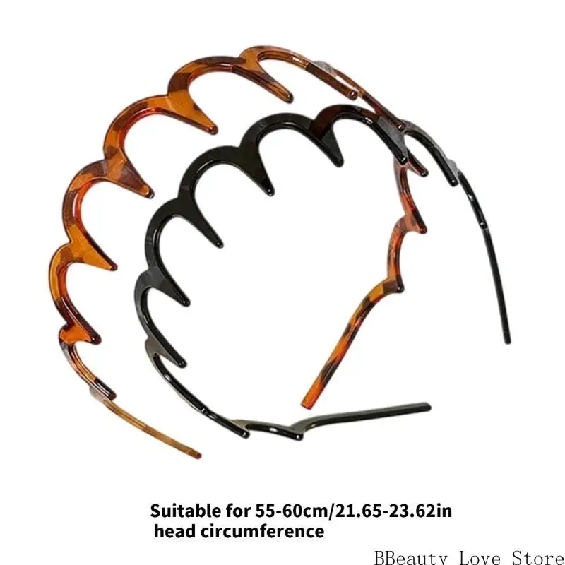 Central cabello 2 piezas para mujeres diadema plástica ligera para manejar cabello suelto durante los entrenamientos y