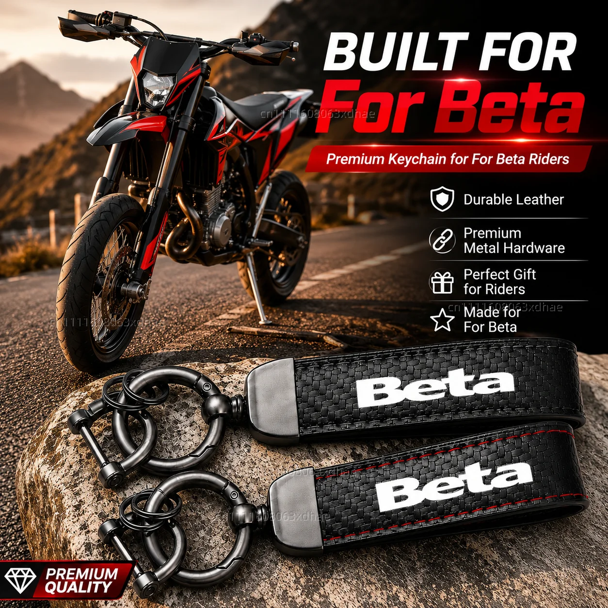 High-Grade Leather Motorcycle Keychain Holder Keyring Accessories For Beta Evo 250 300 80 Junior Senior RR 125 200 350 390 430