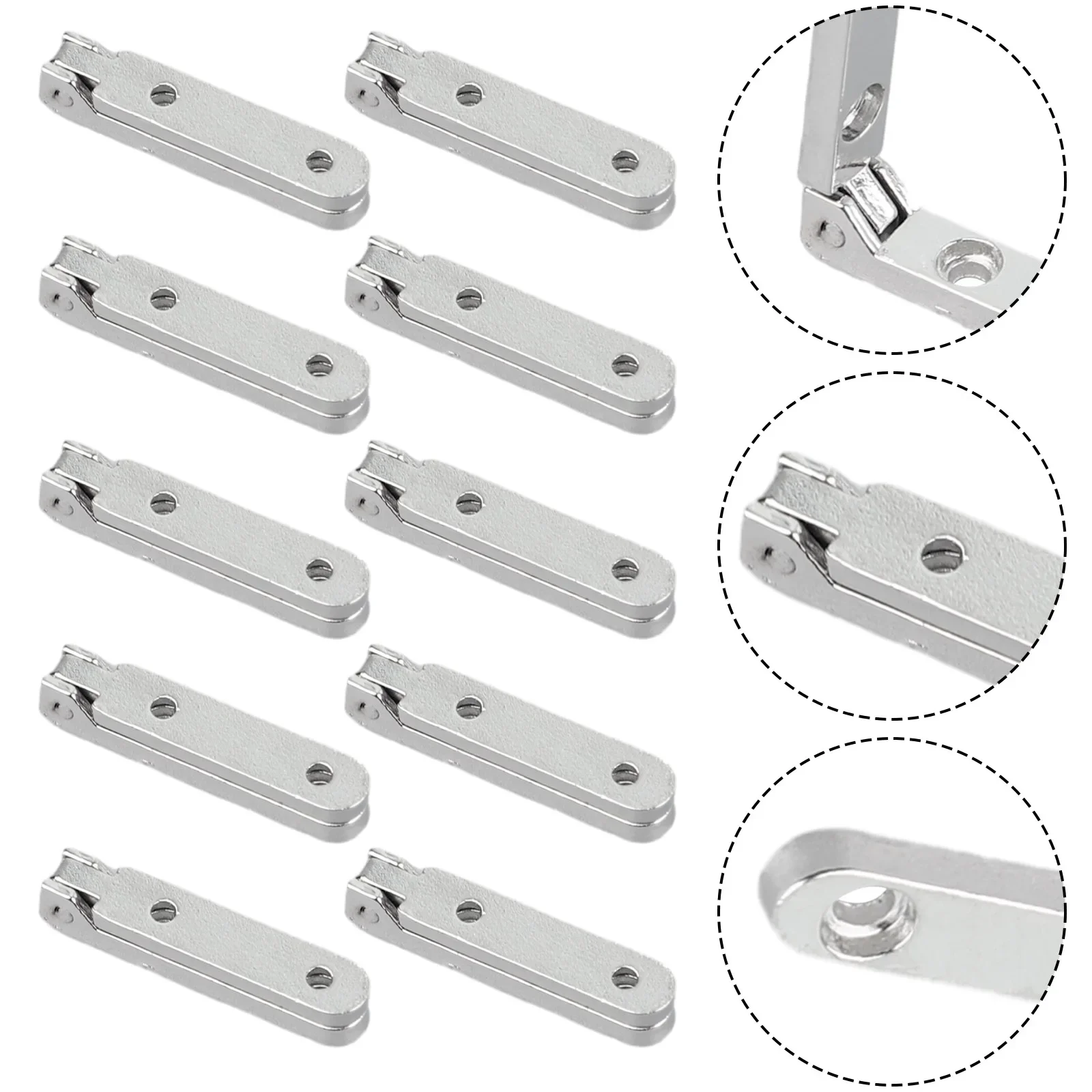 10pc 90 Degree Hinges L-shaped Spring Hinge Zinc Alloy Furniture Hinge For Wooden Box Jewellery Case Cabinet Fittings Hardware