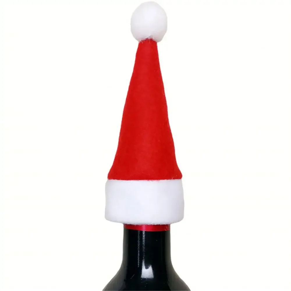 

Merry Christmas Decorations 2024 Christmas Tableware Bag Holder Christmas Hat Fork Knife Cutlery Bag Christmas Decor for Home