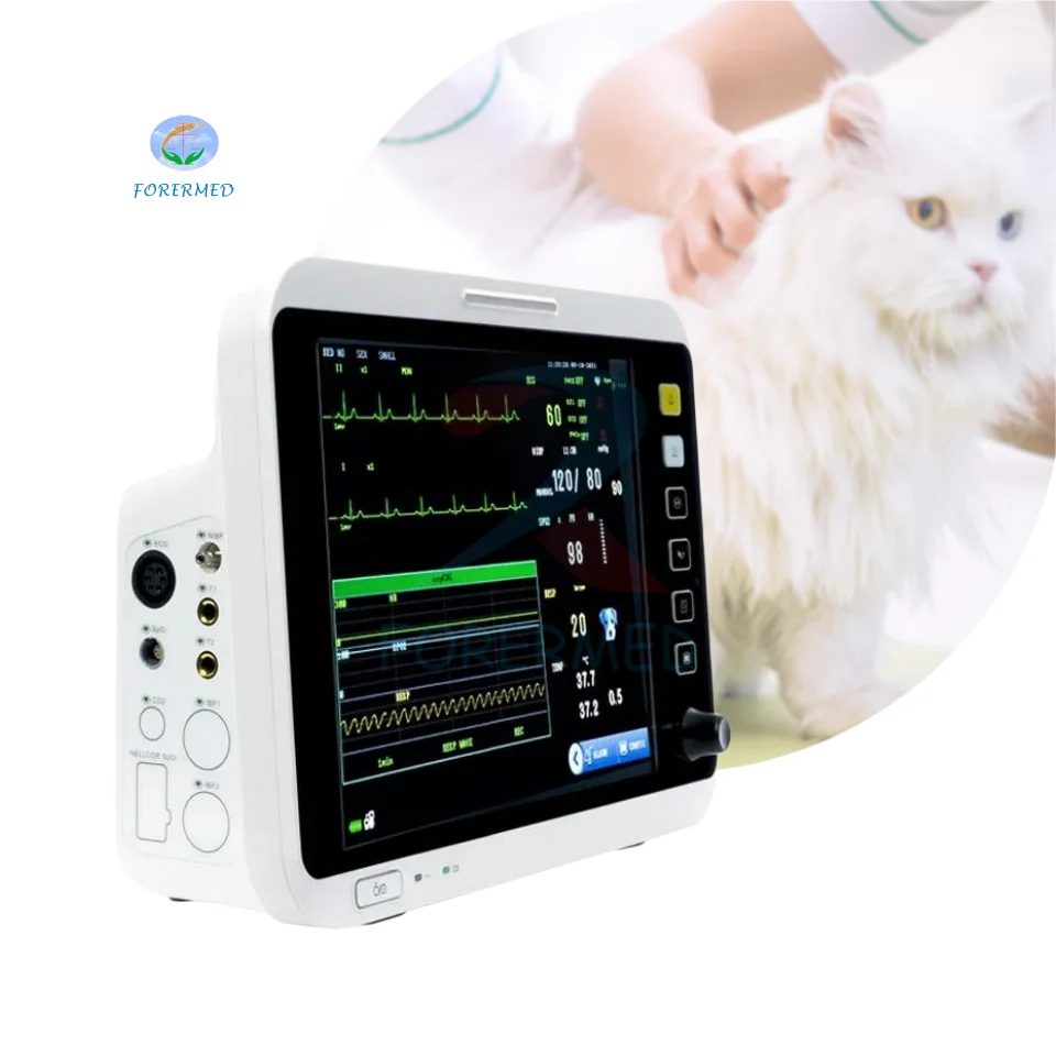 

Veterinary Clinic Emergency Ambulance Multiparameter Patient Monitor Machine 12 Inch 6 Parameters Vital Signs Patient Monitor