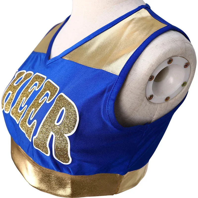 

Girls Cheerleader Costume Outfit Halloween Cheerleading Fancy Dress for Birthday Party Cheer Uniform School Performance setx;2'a