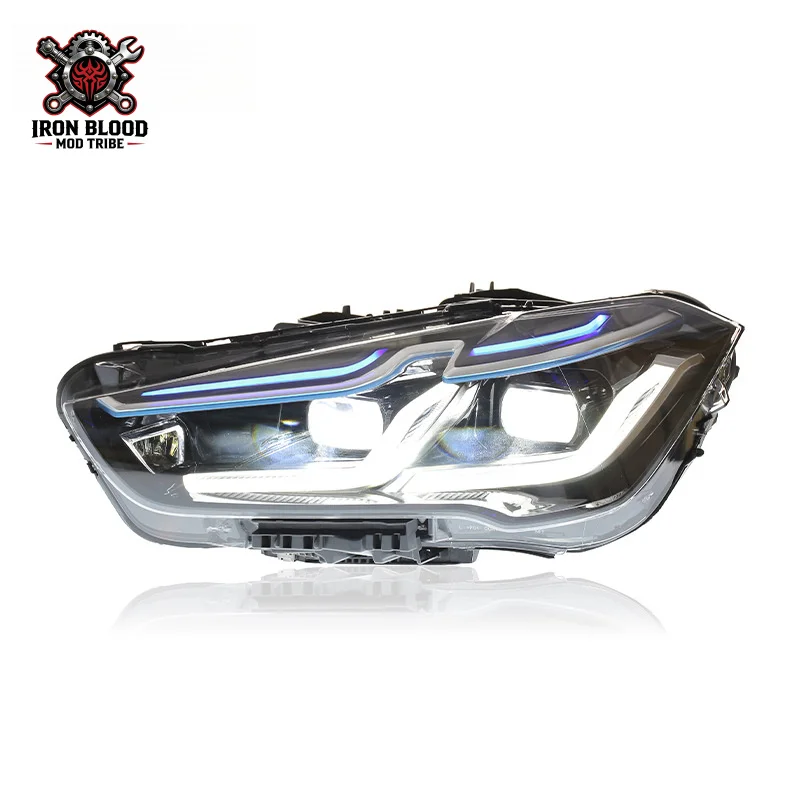 Adecuado para la modificación del conjunto de faros del BMW X1 2016-2019 con lentes bi-xenón, actualización del modelo antiguo a LED diurno del modelo nuevo.