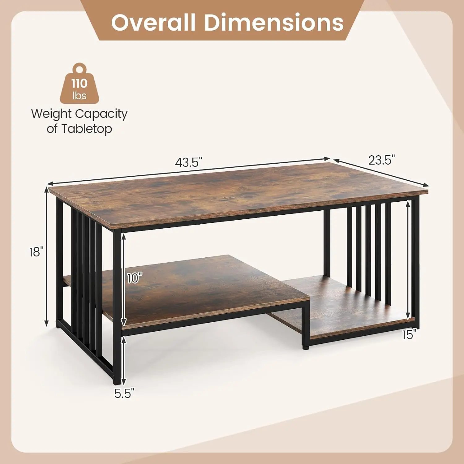 Coffee Table, 43.5