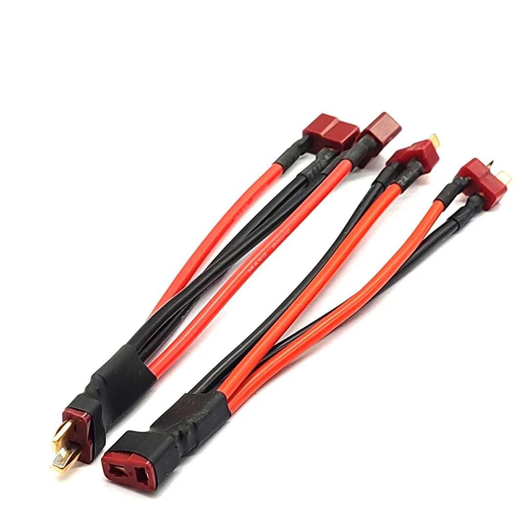 변환 라인 T 형 플러그 평행선 1 암-2 수/1 수-2 암, 고온 및 저온에 대한 내성 14awg 12CM