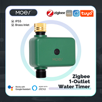 MOES Smart ZigBee Water Timer, Brass Inlet Filter, Programmable Irrigation System, Works with Tuya, Alexa & Google Home