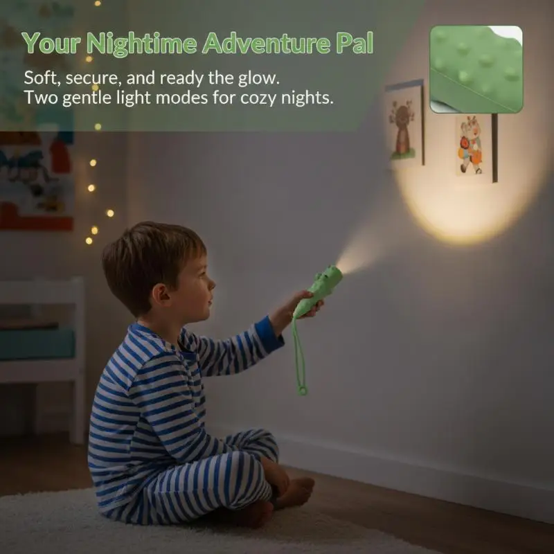 Decorative Cute Animal LED Night Light USB Rechargeable Flashlight Portable Bedside Lamp for Bedroom Home Decoration