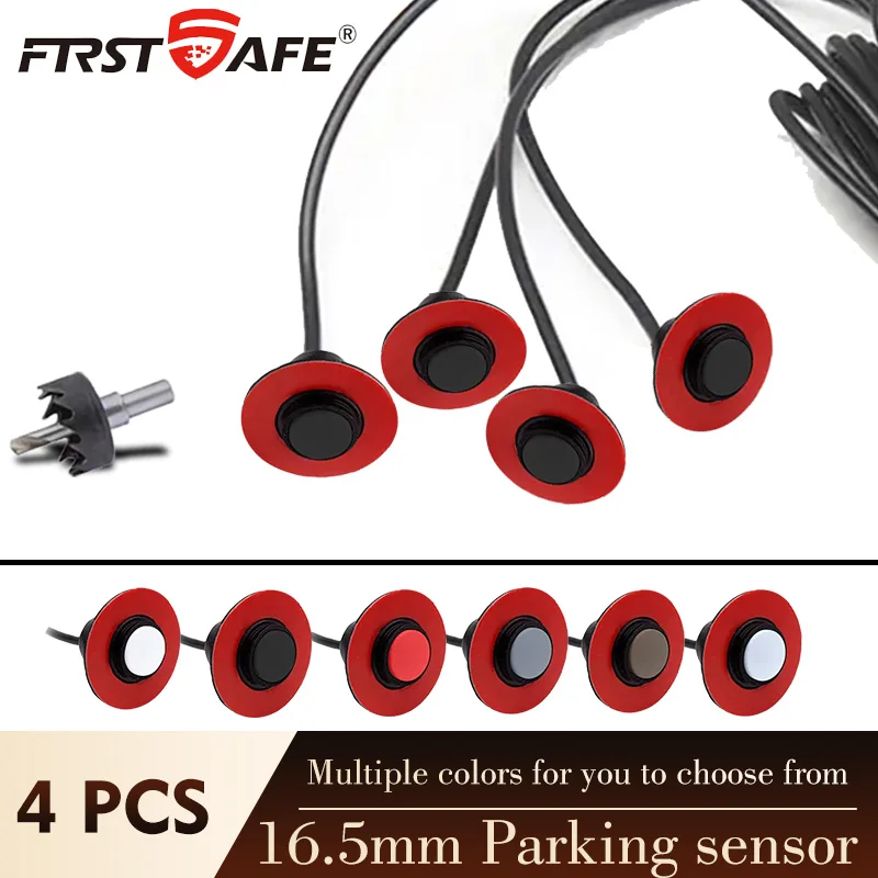 4 Pcs 16.5mm Parking Sensors Electronic Reversing Probes Vehicle Sensor Accessories 6 Optional Colors Universal Auto Replacement