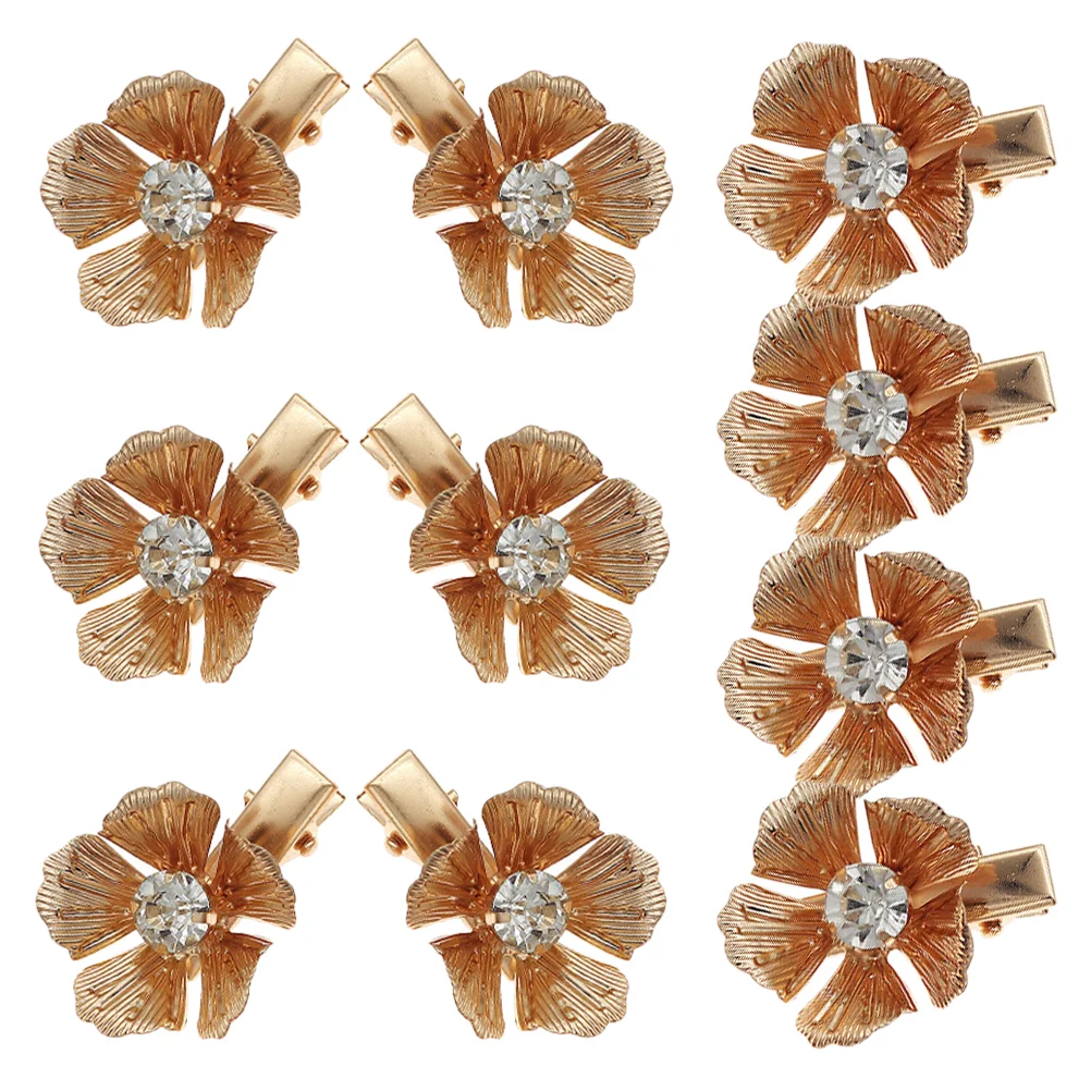 

10 Pcs Flower Hairpin Jewelry Accessories Decor Floral Clip for Women Barrette Headgear