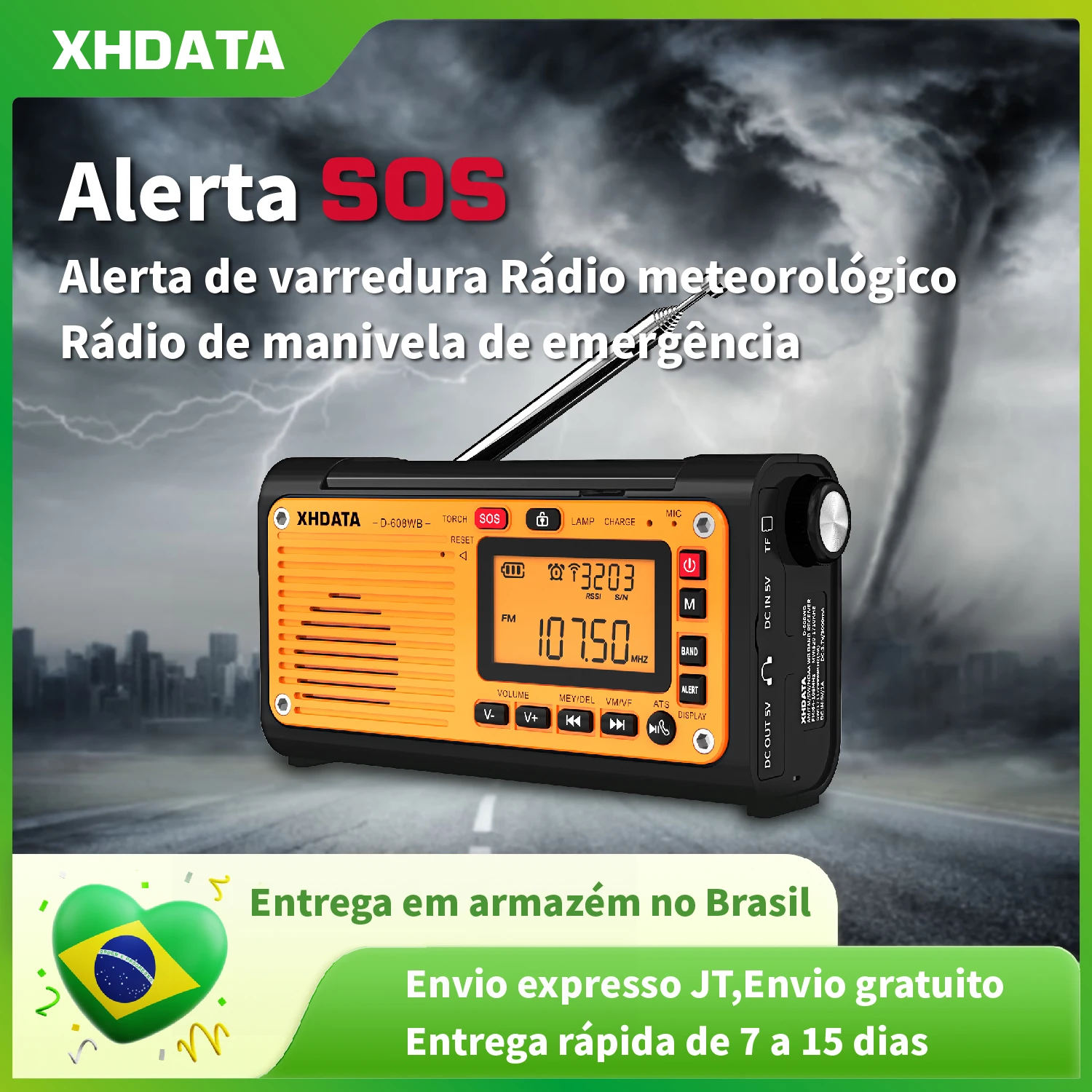 xhdata-d-608wb-emergency-hand-crank-solar-radio-fm-sw-wb-noaa-weather-alert-bluetooth-phone-charging-survival-br-ru-direct-ship