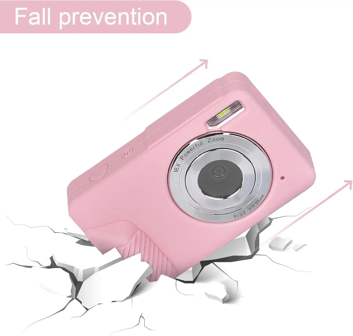 (Case Only) Digital Camera Silicone Case Compatible with CAMKORY/for Lecran/for VAHOIALD/for AiTechny FHD 1080P Kids Camera