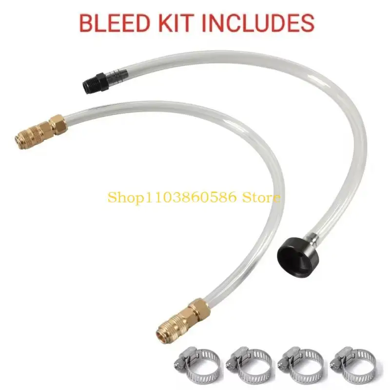 242A High Temperature Resistant Marine Hydraulic Steering Bleed PVC & Brass Set for Reliable Air Bleeding & Fluid Refill