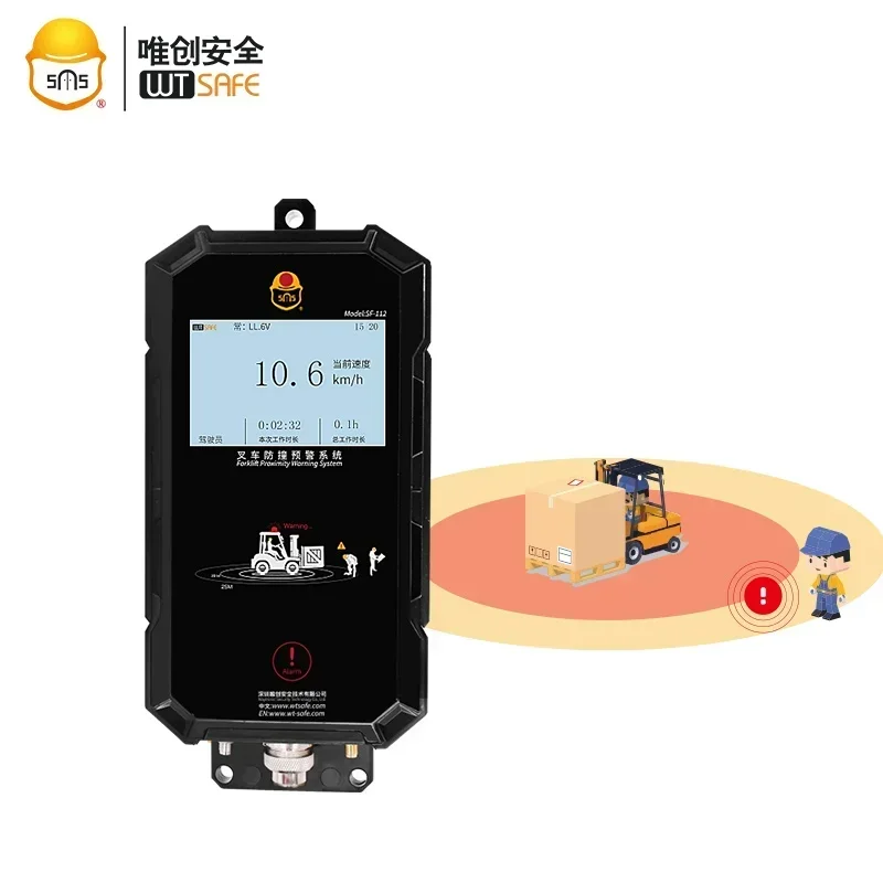 2025 Factory forklift proximity alerts warning safety anti collision system UWB technology forklift blind spot monitoring