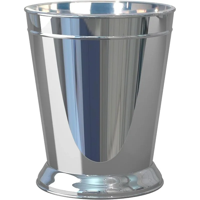 

Timeless Polished Stainless Steel Wastebasket, 9-Quart