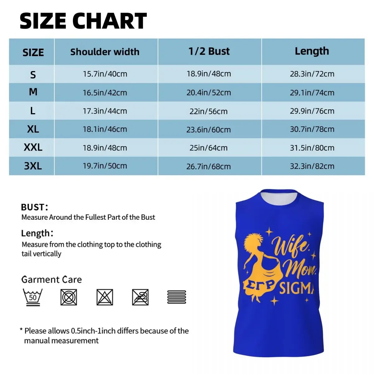 Sigma SGR Gamma Rho Athletic Men's Hd Print Cotton Tank Top Muscle Tee Sleeveless T-Shirt Tagless Tank Undershirt