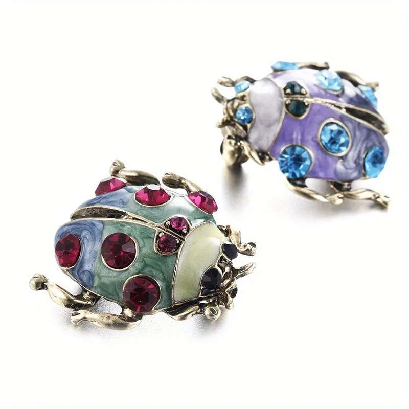 New Ladybug Alloy Brooch Fashion Beetle Animal Clothing Accessories