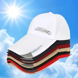 2024 Fashion Line Baseball Cap For Men Sports Cap Hat Fish Outdoor Long Visor Brim Shade Snapback Sun Hat Women's Summer Hat