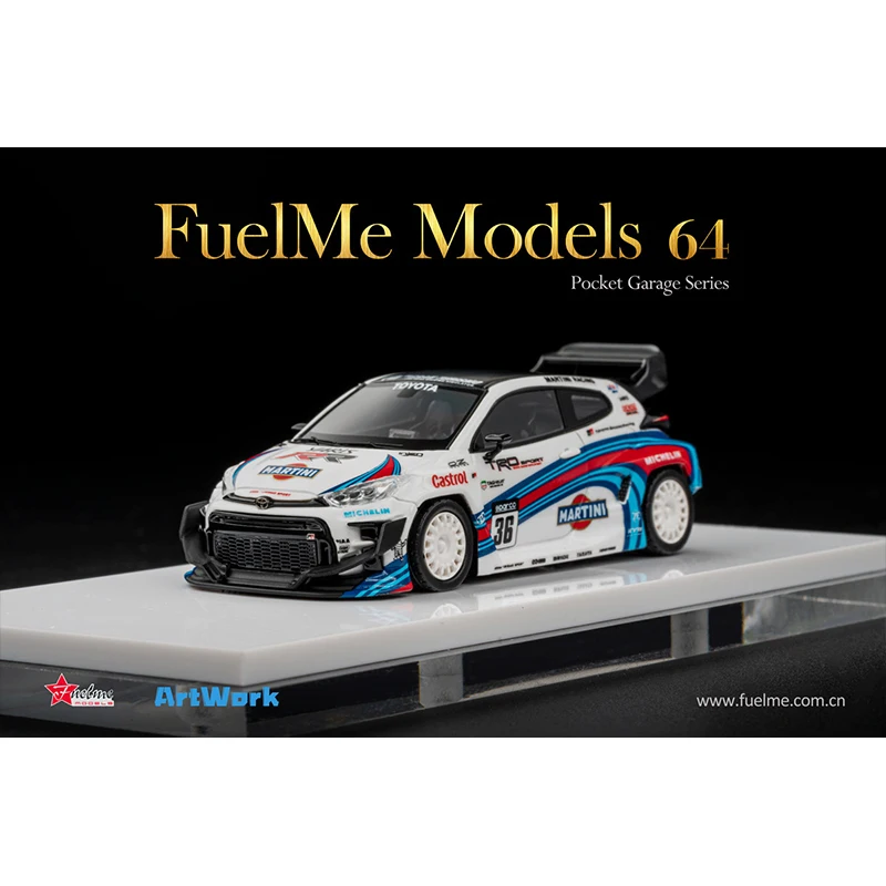 Fuelme In Stock 1:64 GR Pandem Yaris Resin Diorama Car Model Collection Miniature Carros Toys