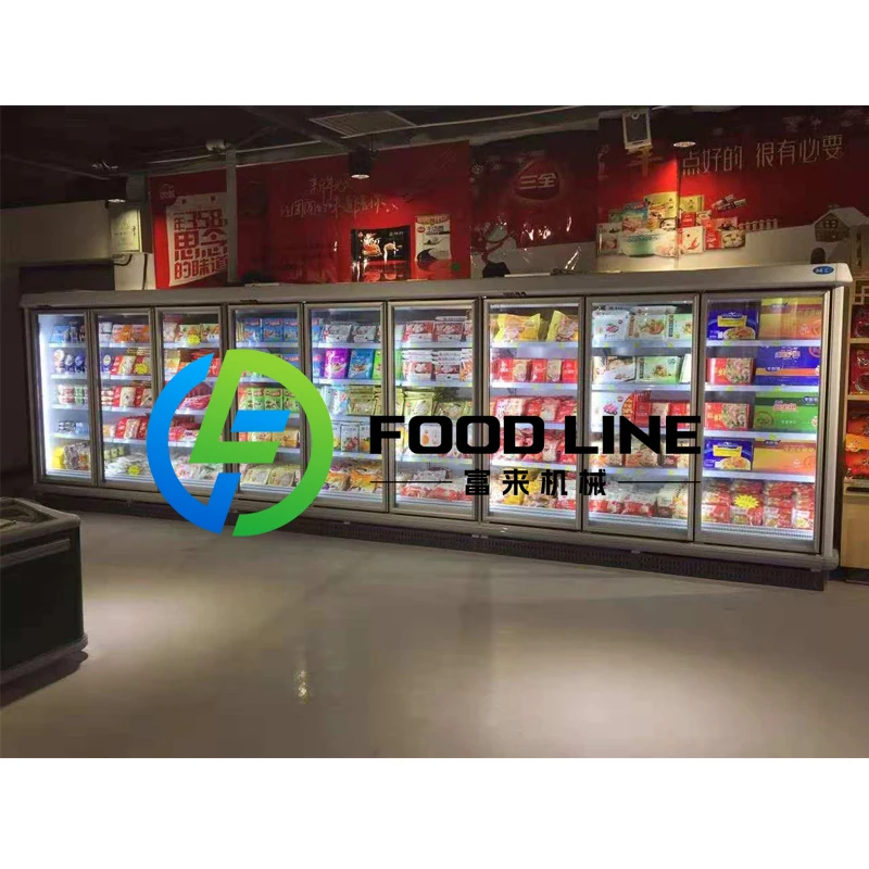 

Small Glass Door Supermarket Commercial Mini Fridge Deep Chest Freezer Display Refrigeration Equipment