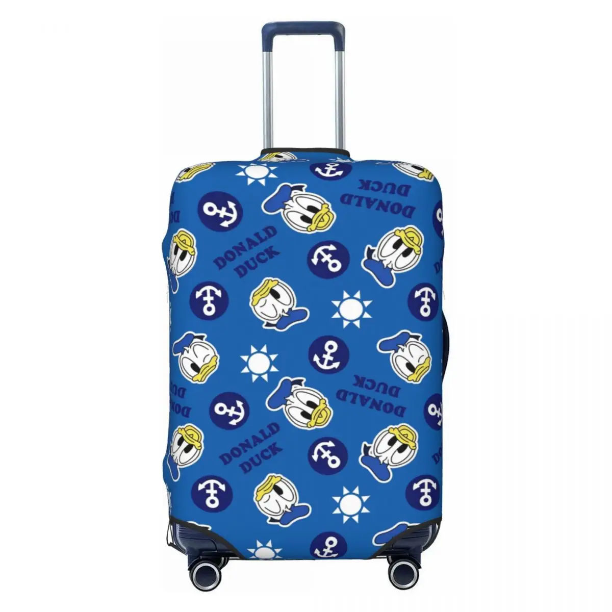

Эластичный винтажный защитный чехол для чемодана с изображением Дональда Дака в стиле аниме, подходит для чемоданов 18-32 дюймов