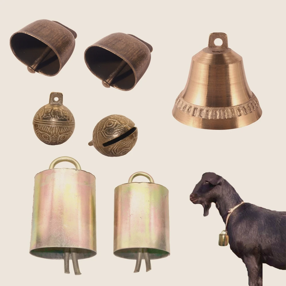 Farm Animal Anti-Lost Neck Bell Sheep Cattle Identification Feeding Device Farm Livestock Grazing Bell for Position Recognition