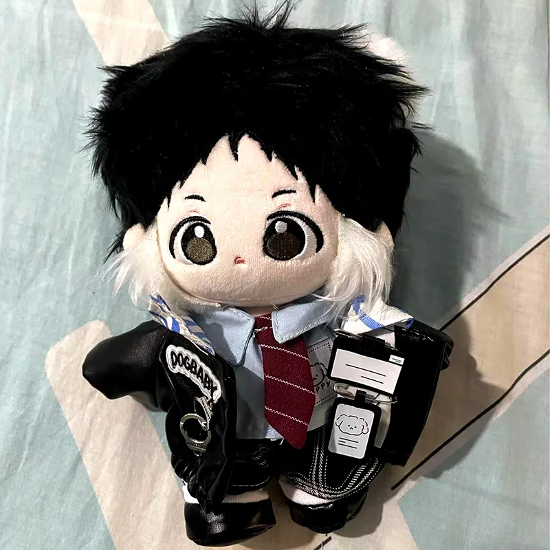 Ausgestopfte Anime Bungo streunende Hunde Ryuunosuke Akutagawa Baumwoll puppen niedliche 20cm Anzieh puppe Sammlerstücke Plüsch Geschenks pielzeug für Fans