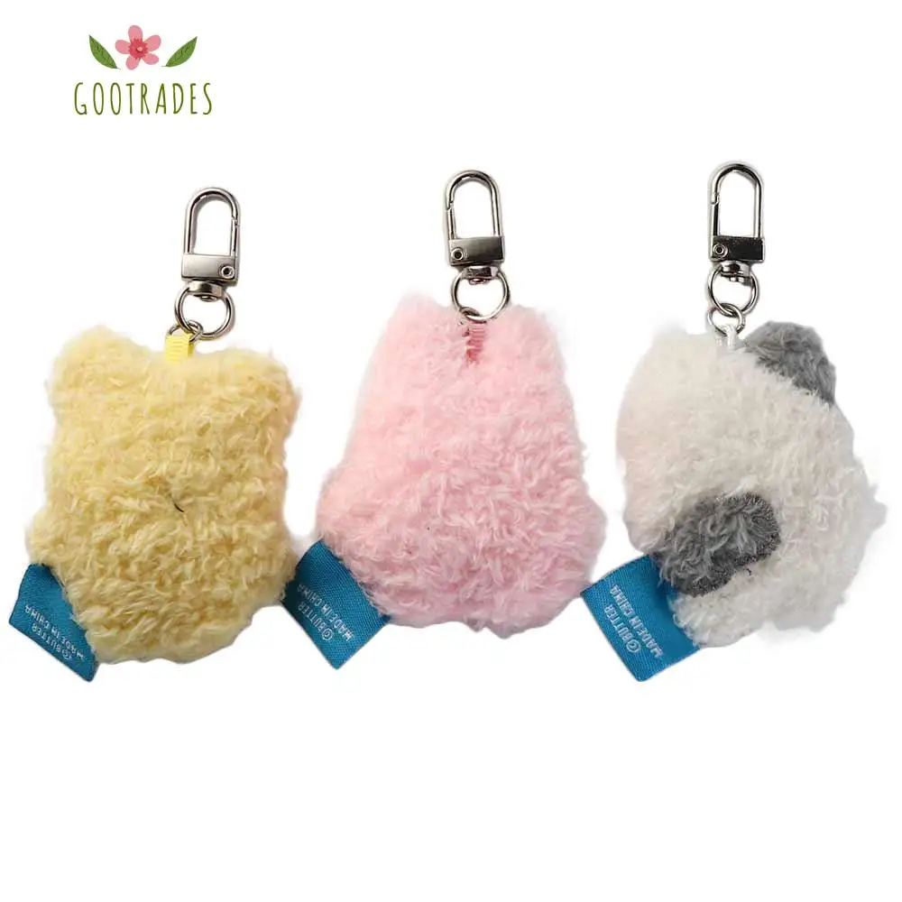 PP Cotton Butter Rabbit Cut Plush Keychain Butter Family Soft Cartoon Butter Cookie Plush Keyring Funny Cartoon