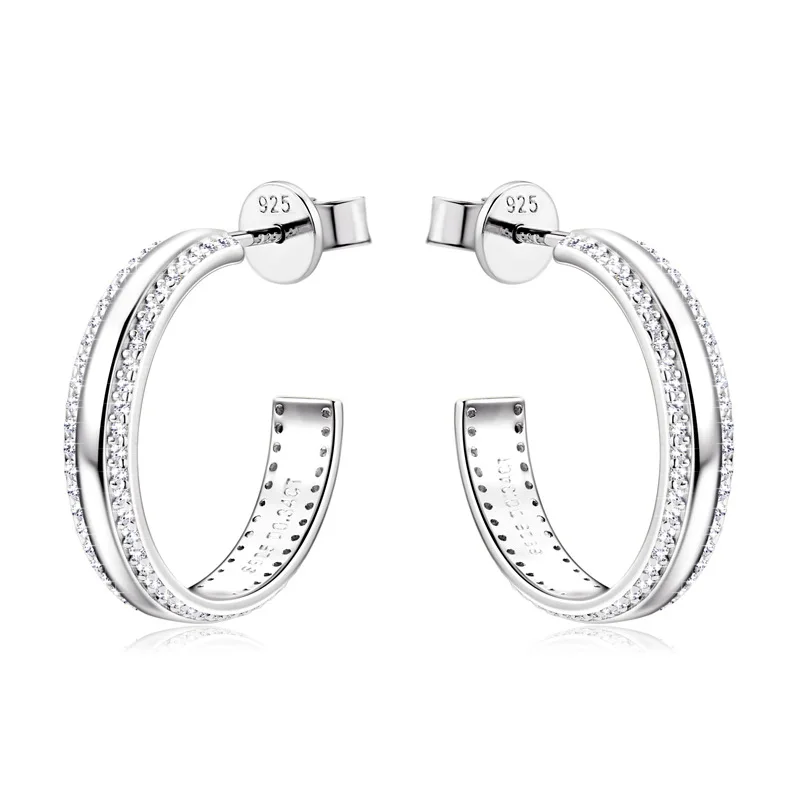 

Moissanite stud earrings women's fashion niche design personalized Tremella jewelry