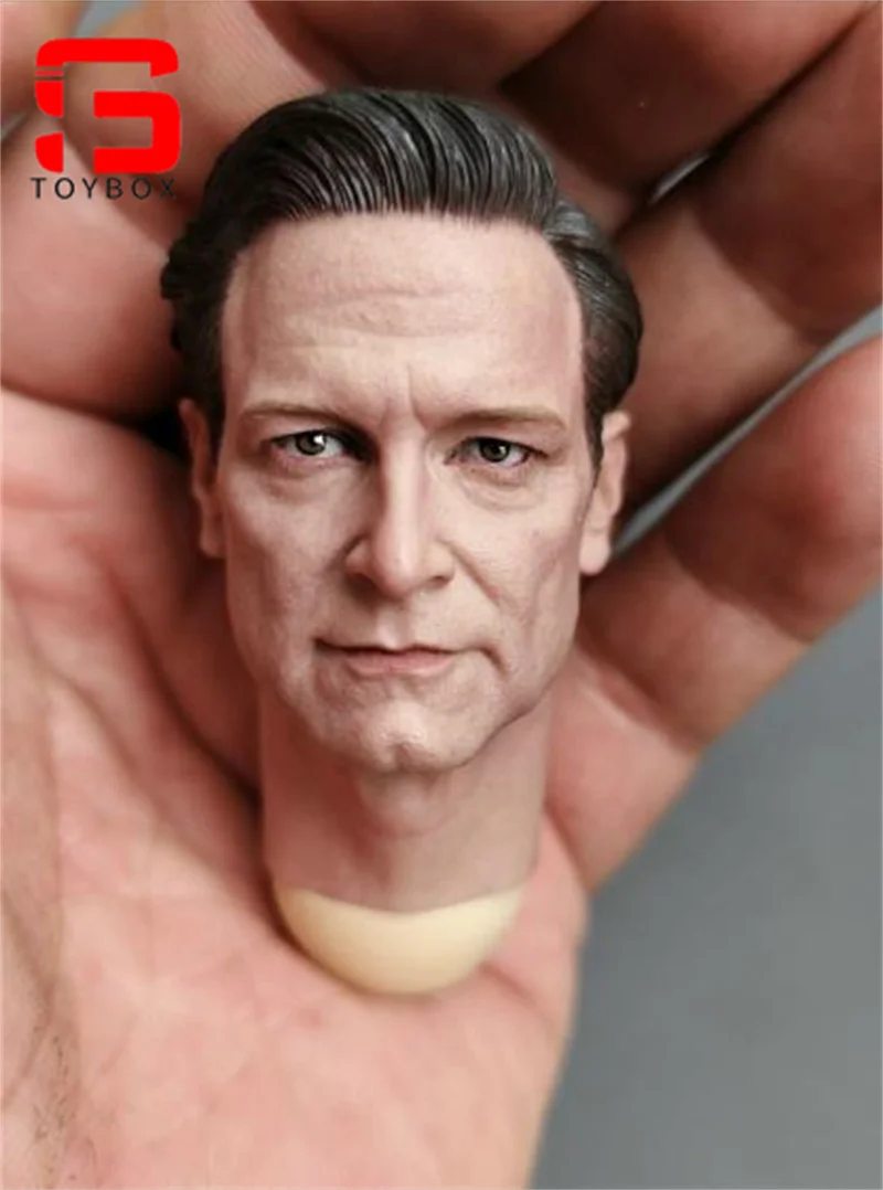 Model głowy Colin Firth w skali 1/6, rzeźbiony, pasujący do 12-calowych męskich figurek żołnierzy, lalek.
