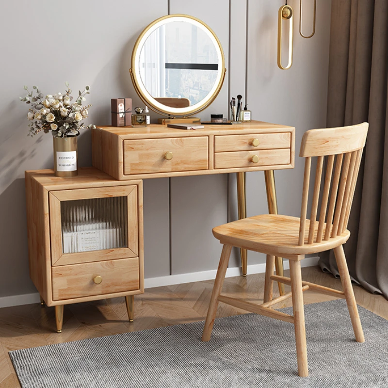 Home Furniture Comfortable Bedroom Wooden Chest Drawers Bedside Table Dresser Vintage Rattan Small Vanity Desk Accent Dressers