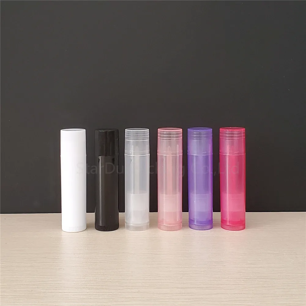 120pcs/lot Lip Balm Tube Empty bottle, 5ml Plastic Lipbalm tubes, 5g Colorful Lipstick Fashion Tubes