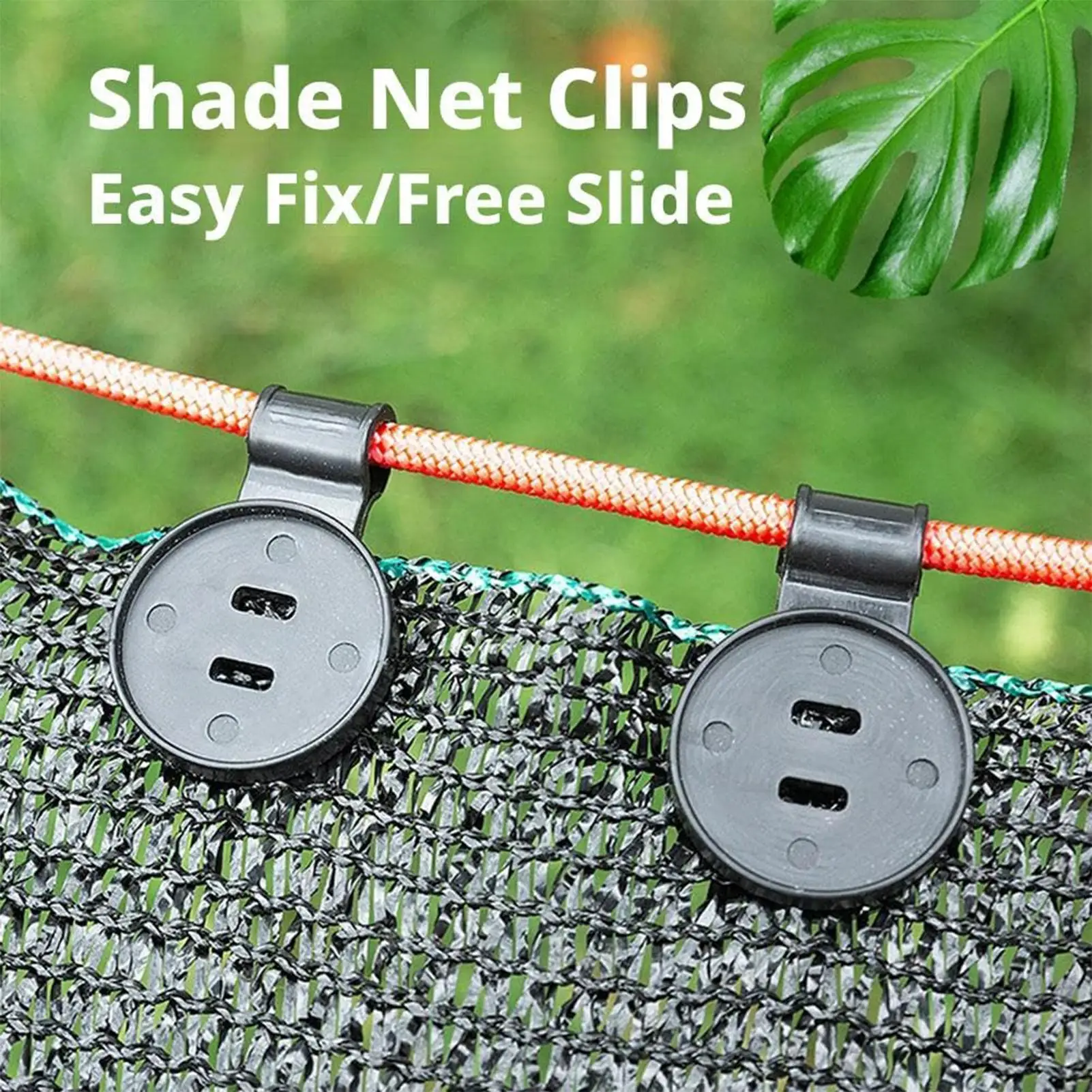 100 Pieces Shade Cloth Clips Heavy Duty Shift Proof Tarp Clamps Reusable Grip Fixer for Greenhouse Garden Orchard Backyard Porch