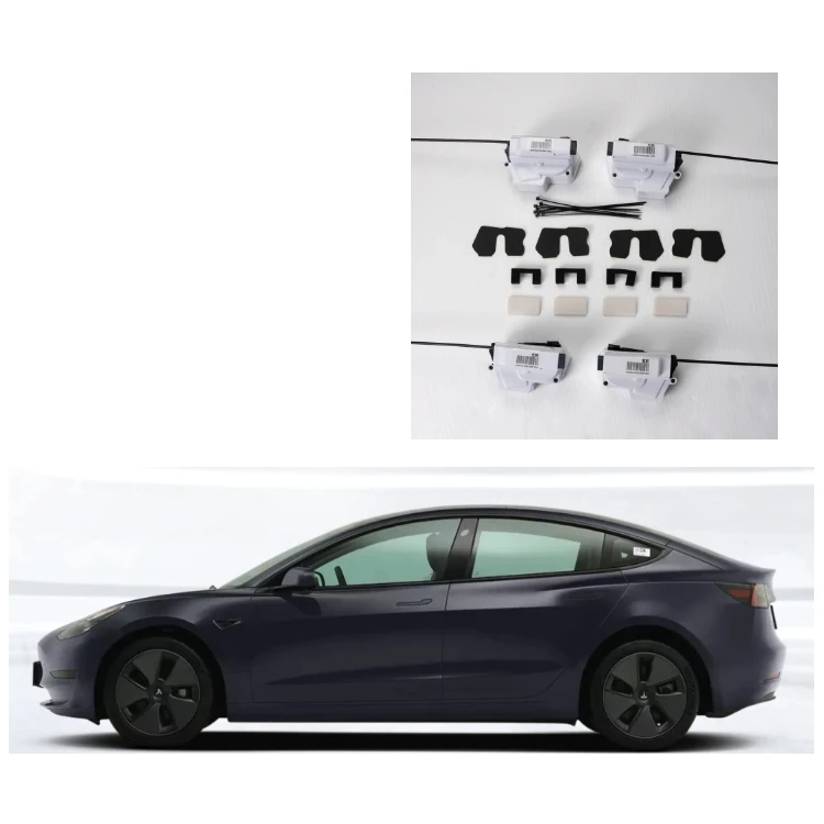 Four Doors Electric Suction Door Soft Closing Sliding System Soft Closer Door Car For Tesla Model 3 Y 2017+