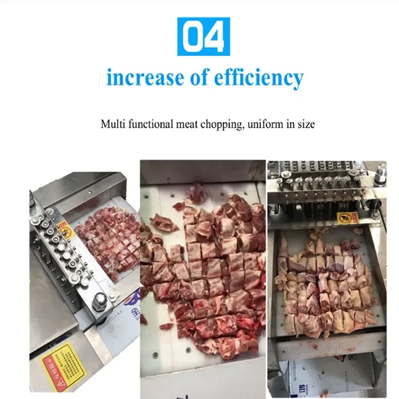ماكينة تقطيع أوتوماتيكية ماكينة تقطيع اللحوم المجمدة ماكينة تقطيع مكعبات اللحم والدجاج المجمد ماكينة تقطيع الثدي 220 فولت