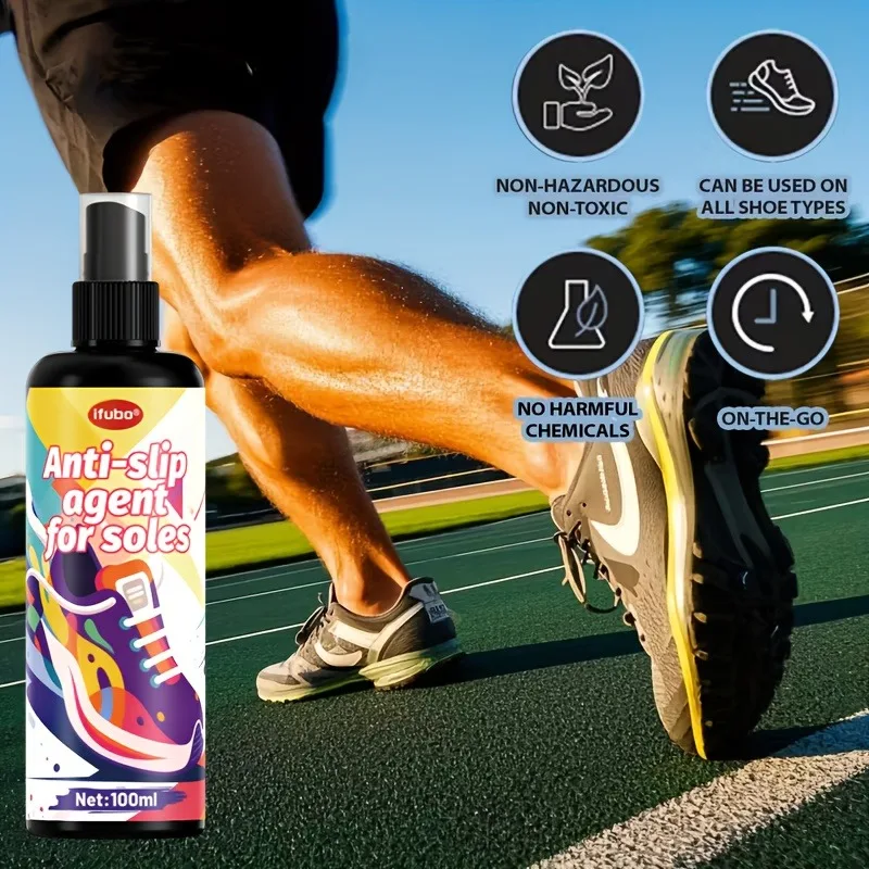 

Противоскользящий спрей для спортивной обуви IFUBO: прочная ручка для защиты пеших прогулок, тренировок и тренажерного зала