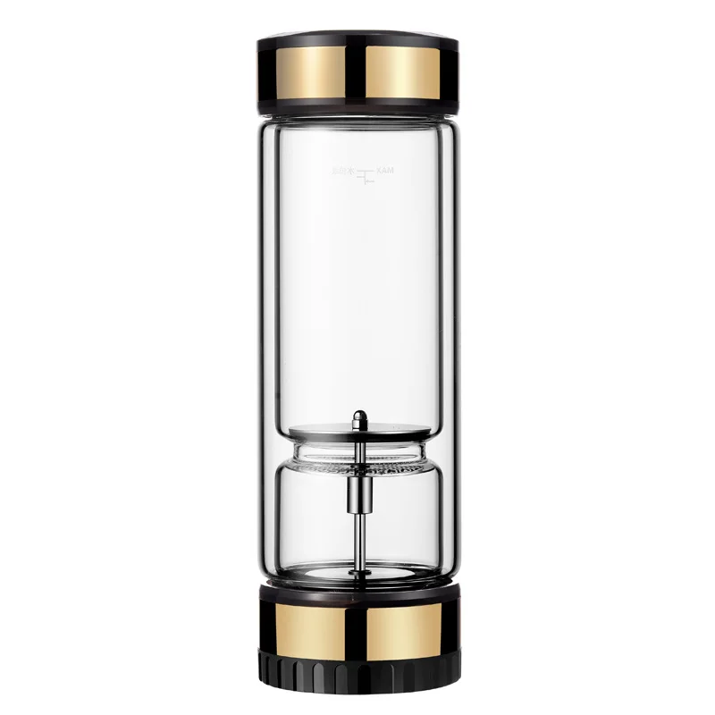 

Rotary isolation tea cup, high-value double-layer crystal glass tea ceremony cup