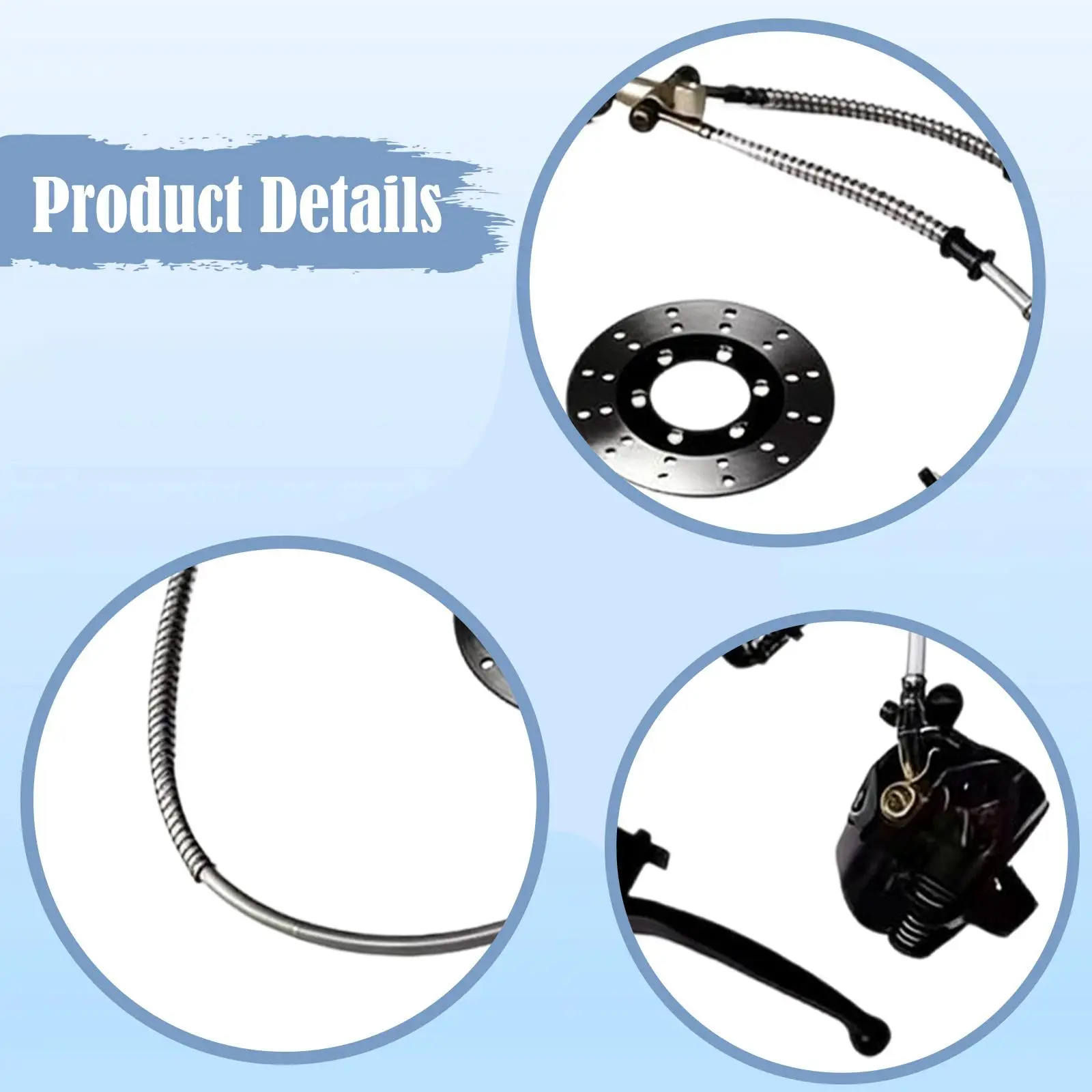 

Right Hand Front Brake Master Cylinder Caliper Go Kart Brake Kit with 130mm Disc for Quad ATV UTV Accessories