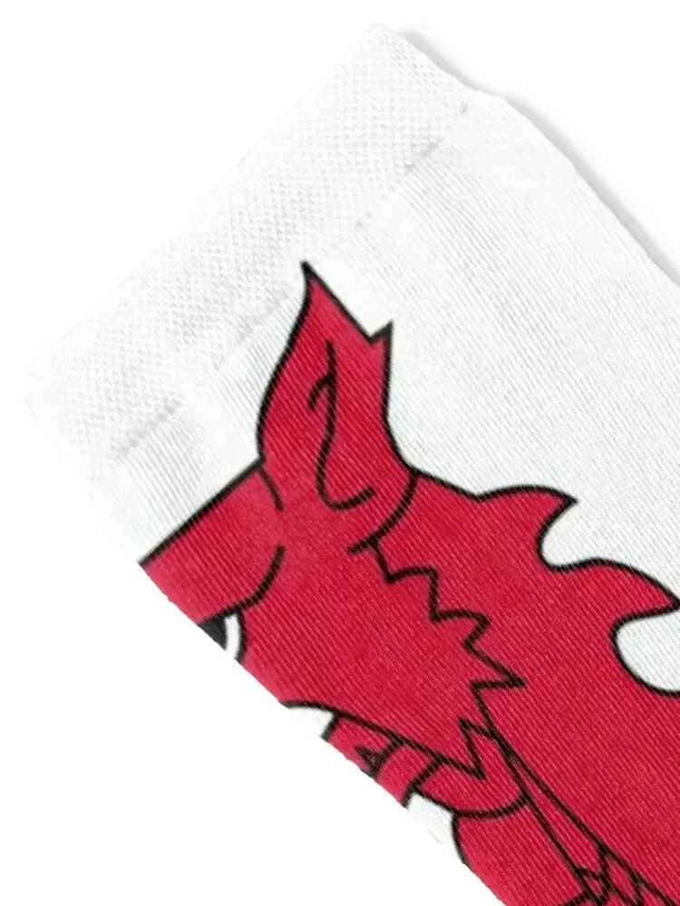 Welsh Flag - Wales Red Dragon Socks Non-slip funny sock winter thermal football Boy Child Socks Women's
