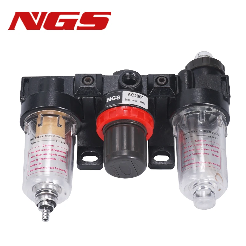 AC2000 BC2000 BC3000 BC4000 воздушный процессор масло-вода сепаратор три блока фильтр Регулятор Бесплатная доставка