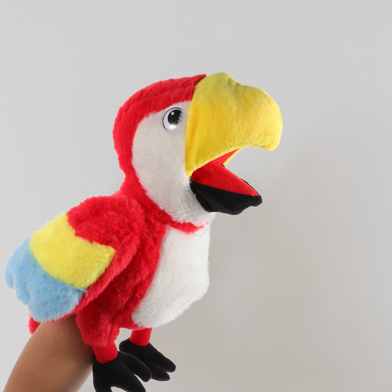 Parrot Puppet Interactive Hand Lovely Storytelling Bird Plush Figure Toys Funny Model Adorable