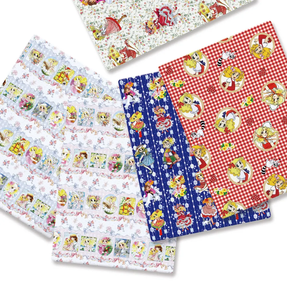 Cartone animato caldo fai da te cucito a mano patchwork quilting baby dress home sheet 140cm tessuto stampato cucito tessuto per bambini