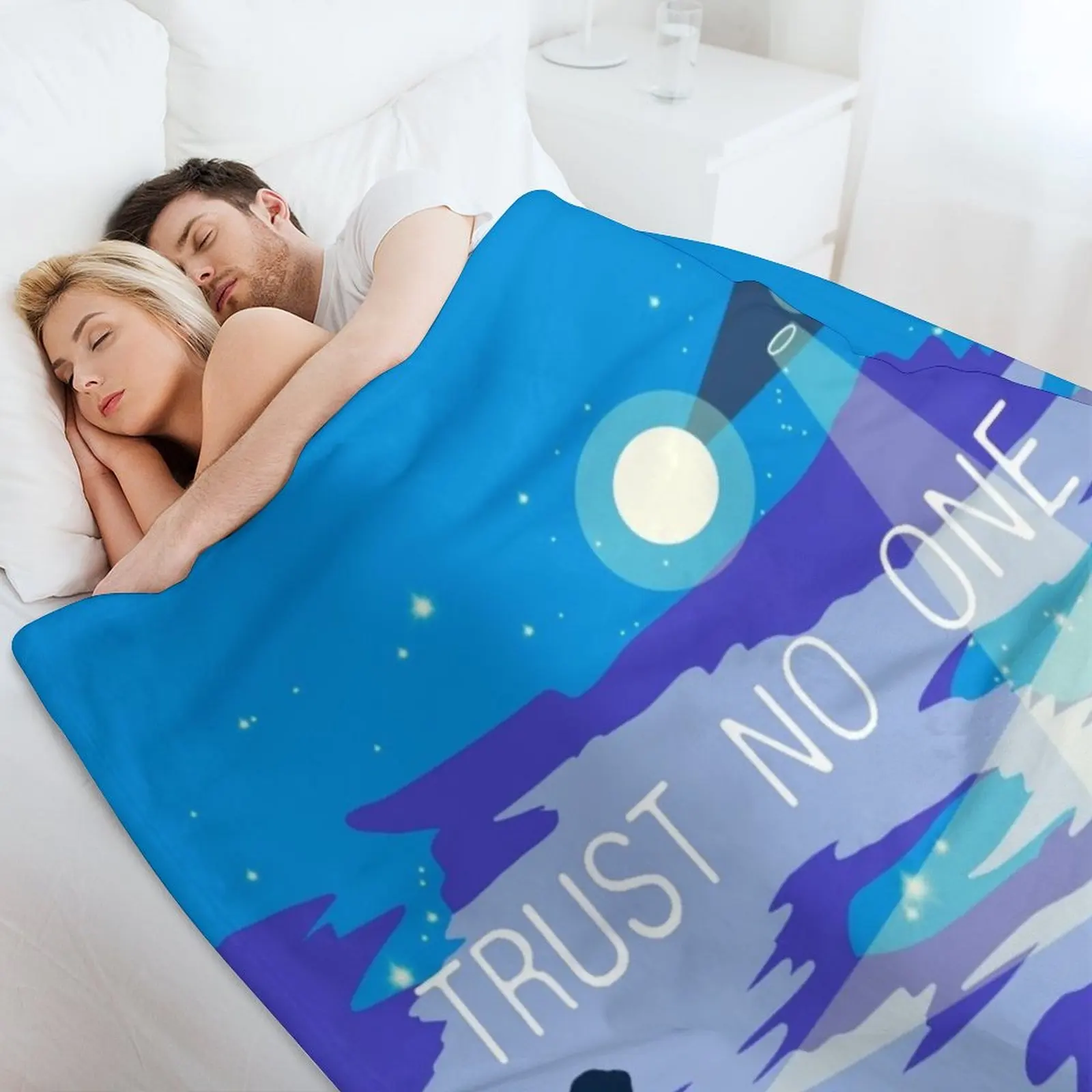 The X Files Trust no one Mulder e Scully Coperte da tiro e coperte decorative per bambini