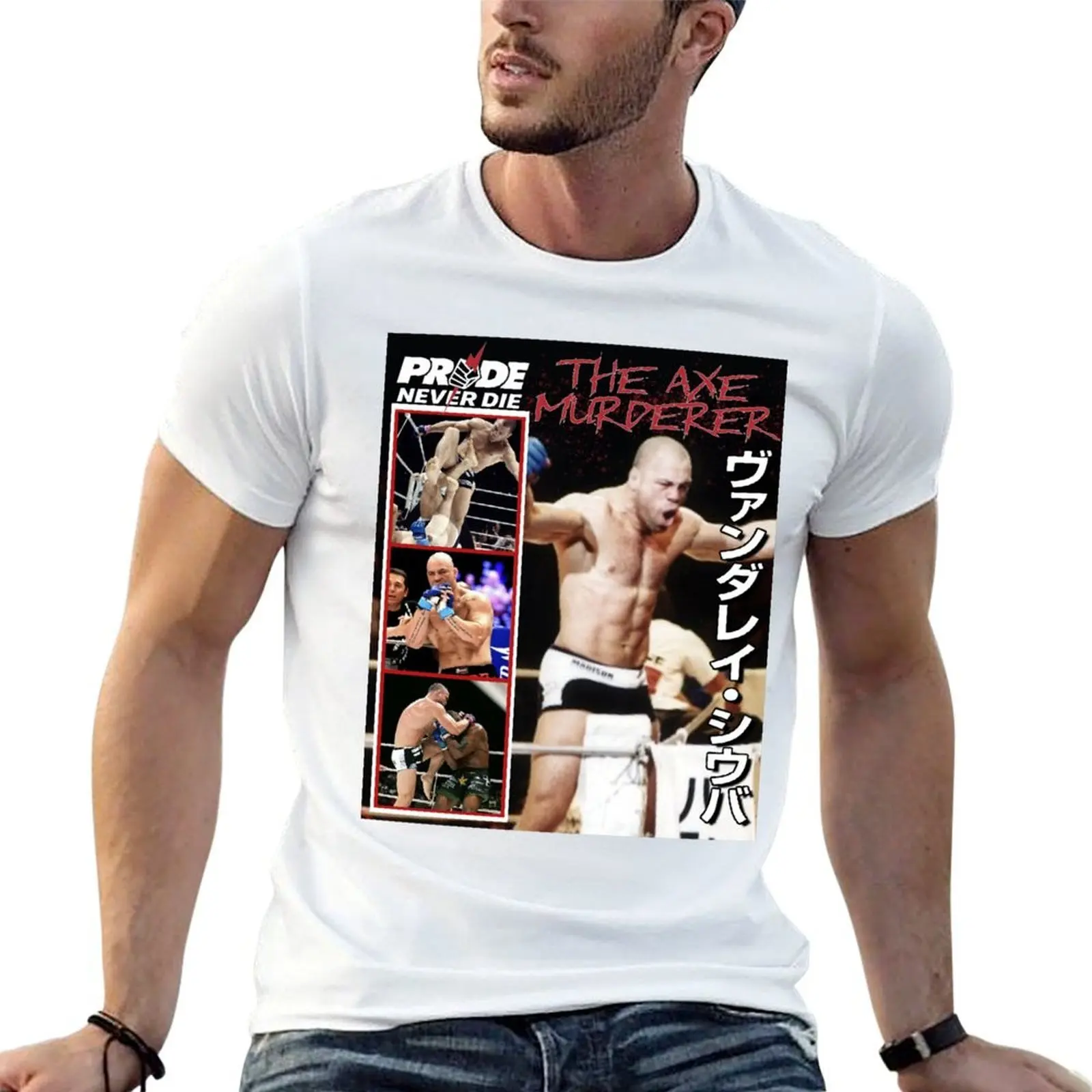 

Wanderlei Silva Pride Never Die T-Shirt cotton t shirt man t shirt man designer T-Shirt