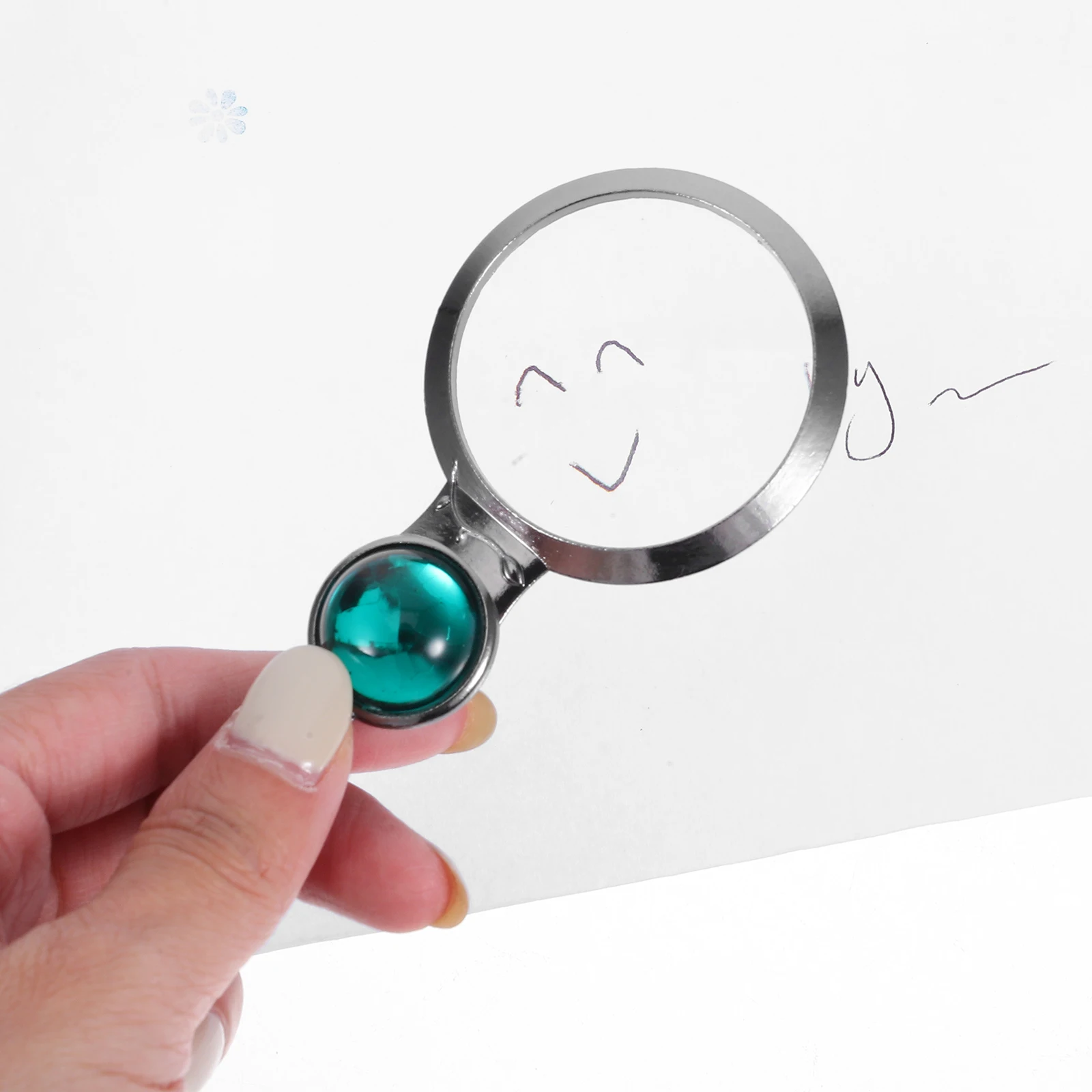 

Sweater Chain Magnifying Glass Necklace Woman Zinc Alloy Magnification Lens Pendant